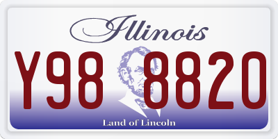 IL license plate Y988820