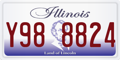 IL license plate Y988824
