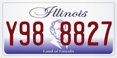 IL license plate Y988827