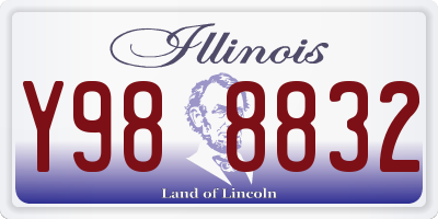 IL license plate Y988832