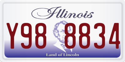 IL license plate Y988834