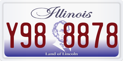 IL license plate Y988878