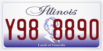IL license plate Y988890
