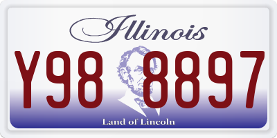 IL license plate Y988897
