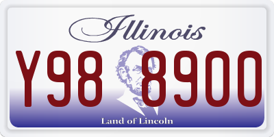 IL license plate Y988900