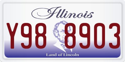 IL license plate Y988903