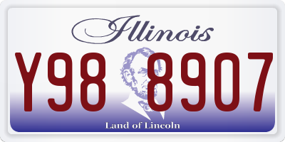 IL license plate Y988907