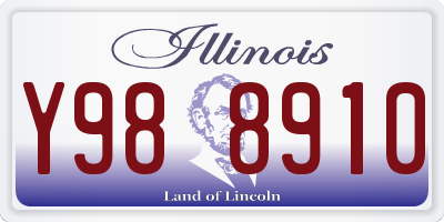 IL license plate Y988910