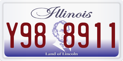 IL license plate Y988911