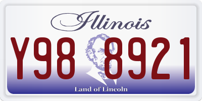 IL license plate Y988921