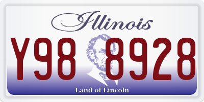 IL license plate Y988928