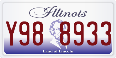 IL license plate Y988933
