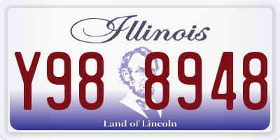 IL license plate Y988948