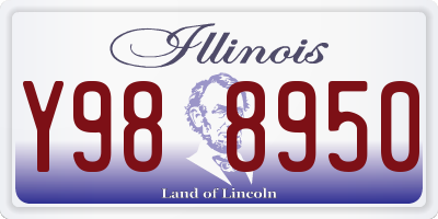 IL license plate Y988950