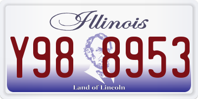 IL license plate Y988953