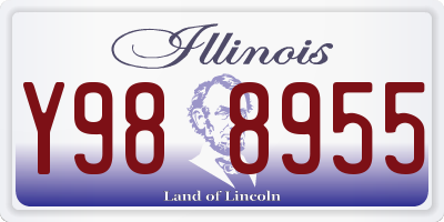 IL license plate Y988955