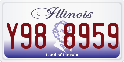 IL license plate Y988959