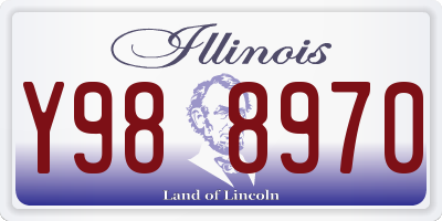 IL license plate Y988970
