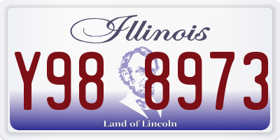 IL license plate Y988973