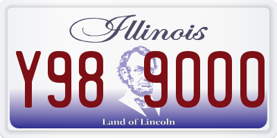 IL license plate Y989000