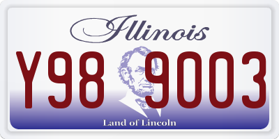 IL license plate Y989003