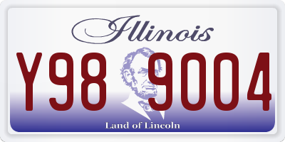 IL license plate Y989004