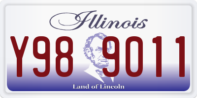 IL license plate Y989011