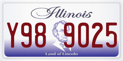 IL license plate Y989025