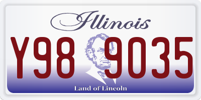 IL license plate Y989035