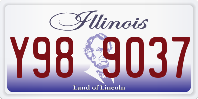 IL license plate Y989037