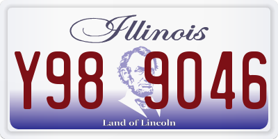 IL license plate Y989046