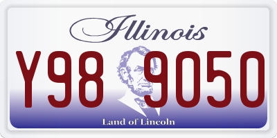 IL license plate Y989050