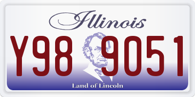 IL license plate Y989051