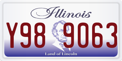 IL license plate Y989063