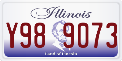IL license plate Y989073