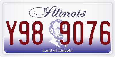 IL license plate Y989076