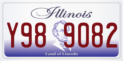 IL license plate Y989082