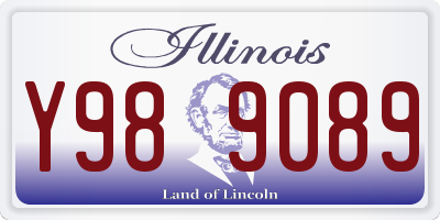 IL license plate Y989089