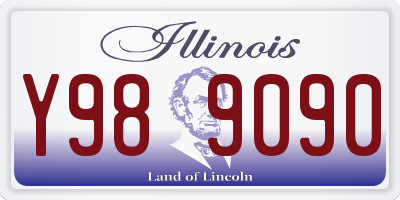 IL license plate Y989090