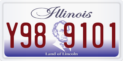 IL license plate Y989101