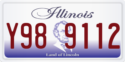 IL license plate Y989112