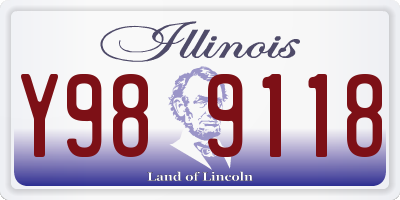 IL license plate Y989118