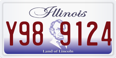 IL license plate Y989124