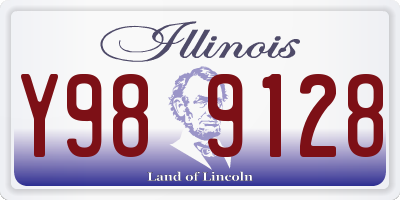 IL license plate Y989128
