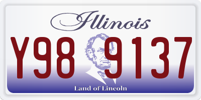 IL license plate Y989137