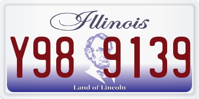 IL license plate Y989139