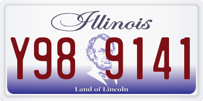 IL license plate Y989141