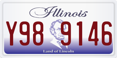 IL license plate Y989146