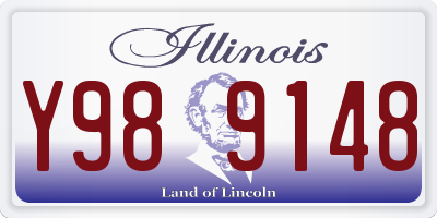 IL license plate Y989148