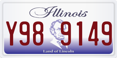 IL license plate Y989149